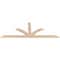 Ekena Millwork Richland Smooth Timber Gable Bracket, Douglas Fir, 108"W x 40"H x 1 1/2"D x 5 1/2"F, 9/12 Pitch GBW108X40X0206RIC00SDF - alternate 3